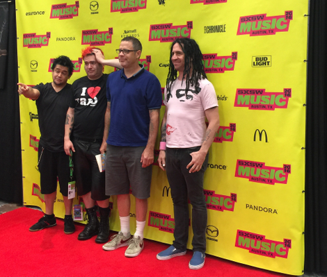 NOFX, from left: El Hefe, Fat Mike, Smelly, Eric Melvin